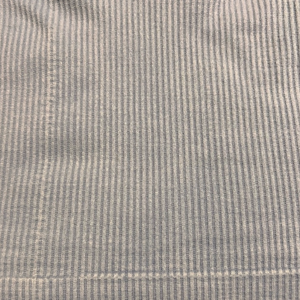 Blue Ribbed Halter Crop Top - Picture 5 of 5